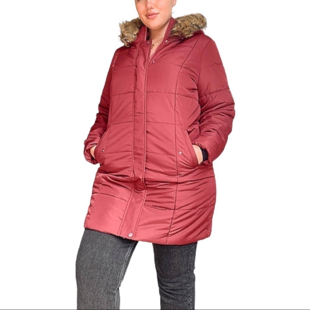 ASOS (Junarose) Faux fur trim parka NWT - Picture 14 of 17
